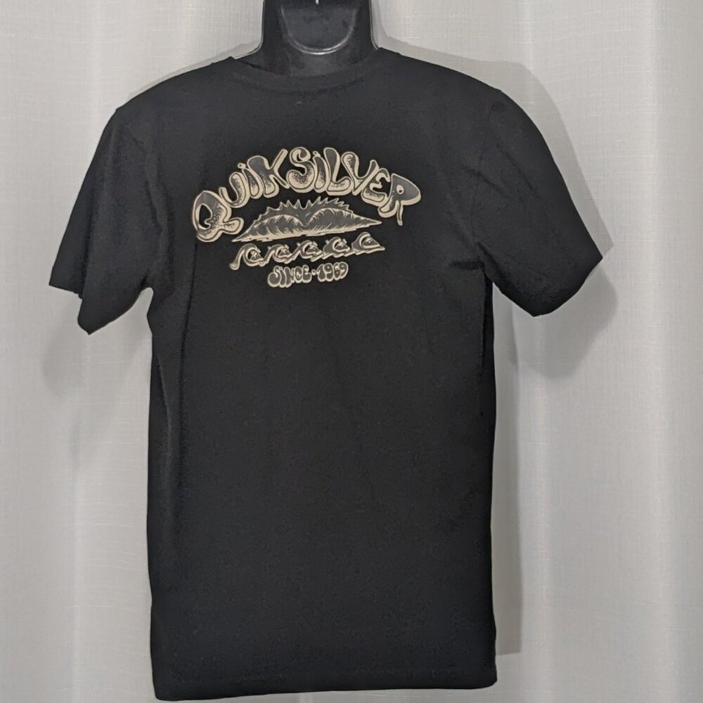 Quiksilver Young Men's Casual   Tee T-Shirt Size XL Black